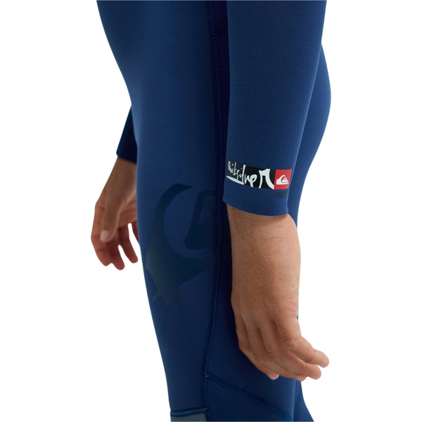 2026 Quiksilver Junior Young Guns 4/3mm Chest Zip Wetsuit EQBW103130 - Dark Denim